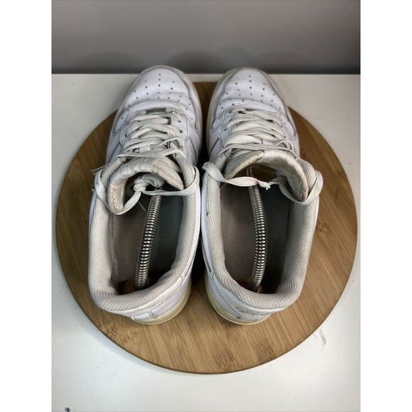 Nike Air Force 1 Womens Size 10.5 Shoes Low '07 White Leather Sneakers 315115 - Picture 5 of 8